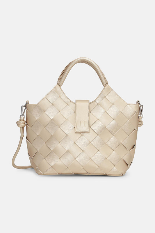 Ilse Jacobsen Braided Handbag - Platin