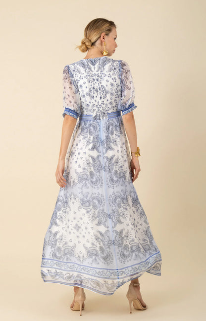 Hale Bob Lilian Chiffon Maxi Dress