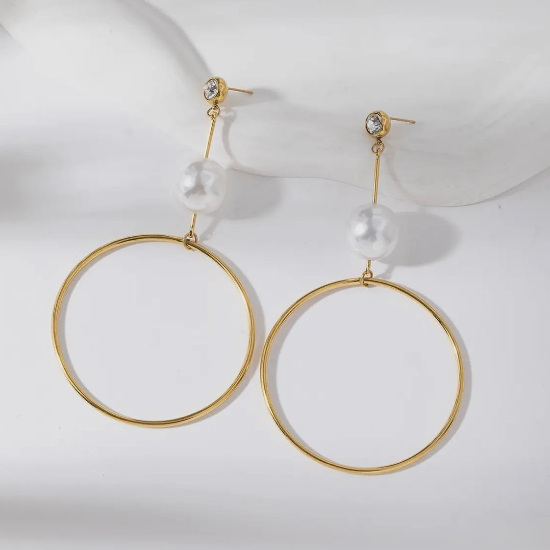 Pearl Drop Dangle Earrings