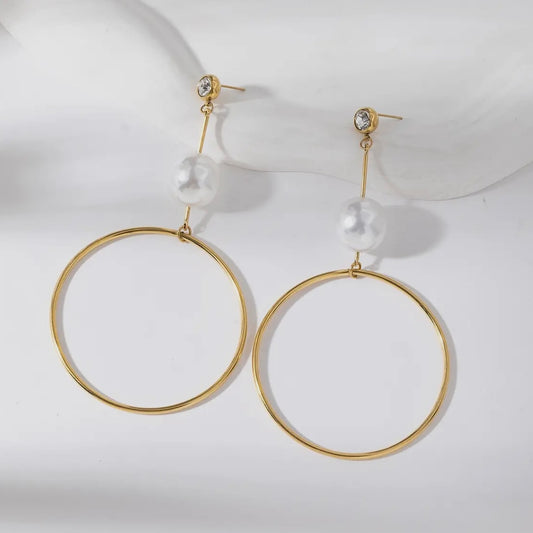 Pearl Drop Dangle Earrings