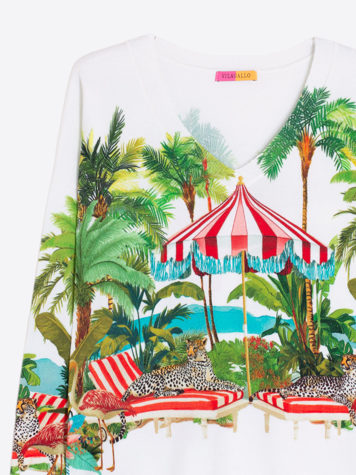 Vilagallo DOLCE FAR NIENTE PRINTED SWEATER