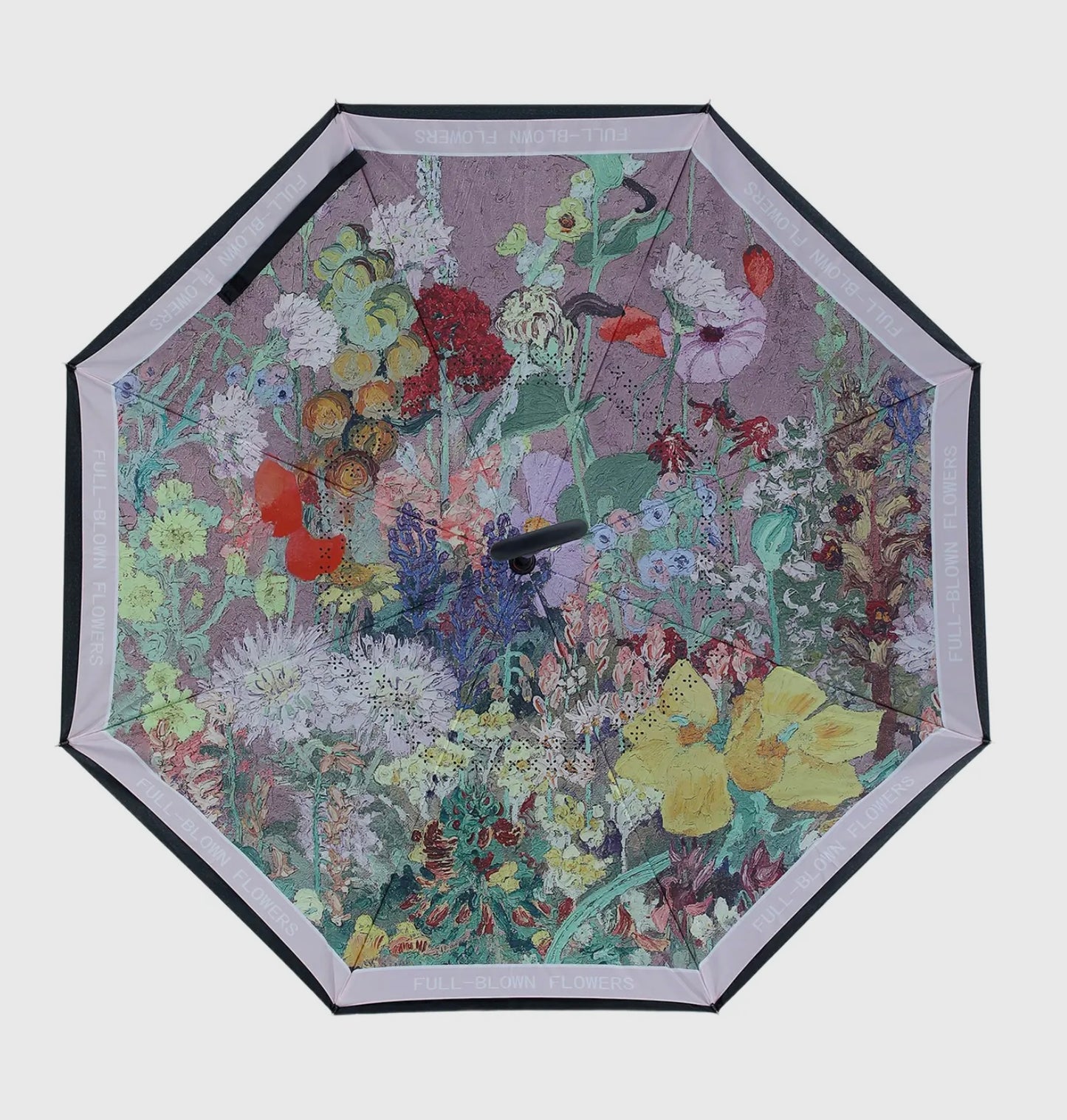 Artful Bloom Upside Down Umbrella in Multicolours