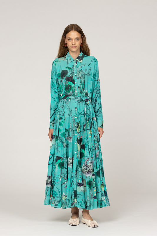 Inoa Maxi Dress In Green
