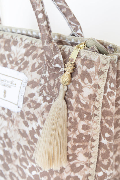 Sophia Alexia Leopard Sands Barbados Beach Bag