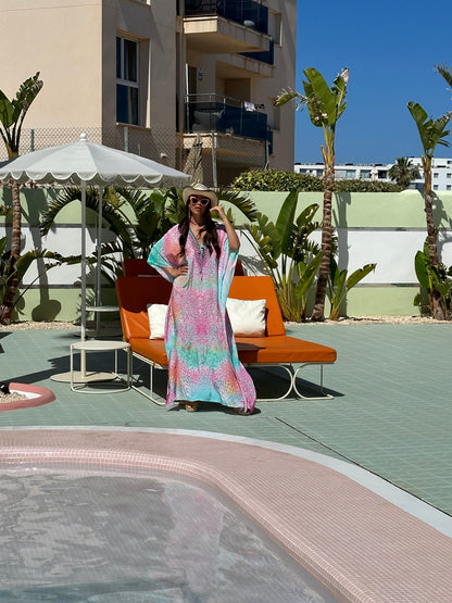 Valery Vain Fendi Dress In Coachella Print