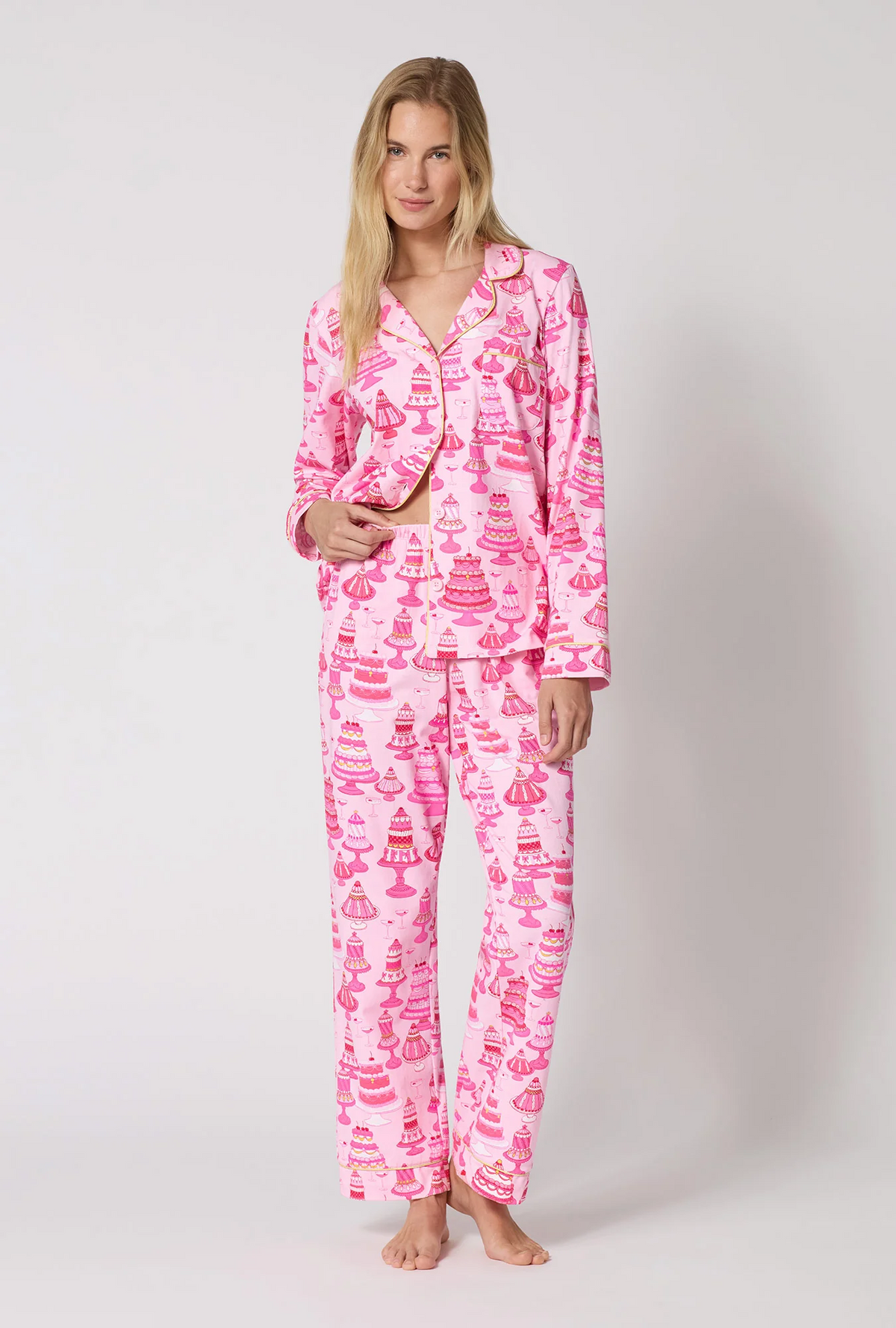 Bedhead Pink Cake Cotton Pyjamas