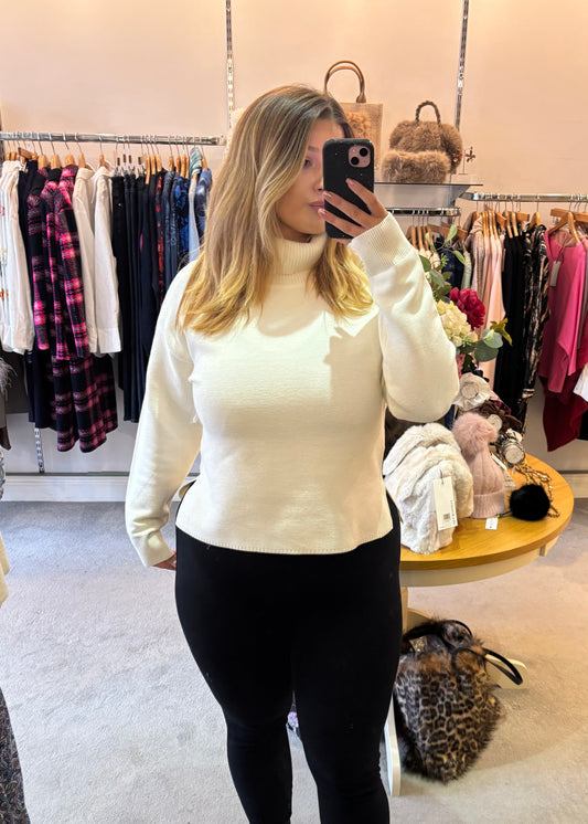 Tribal Subtle Sparkle Roll Neck Jumper