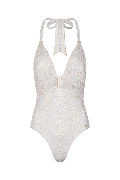 NAIA Goldie Swimsuit In Snake Print