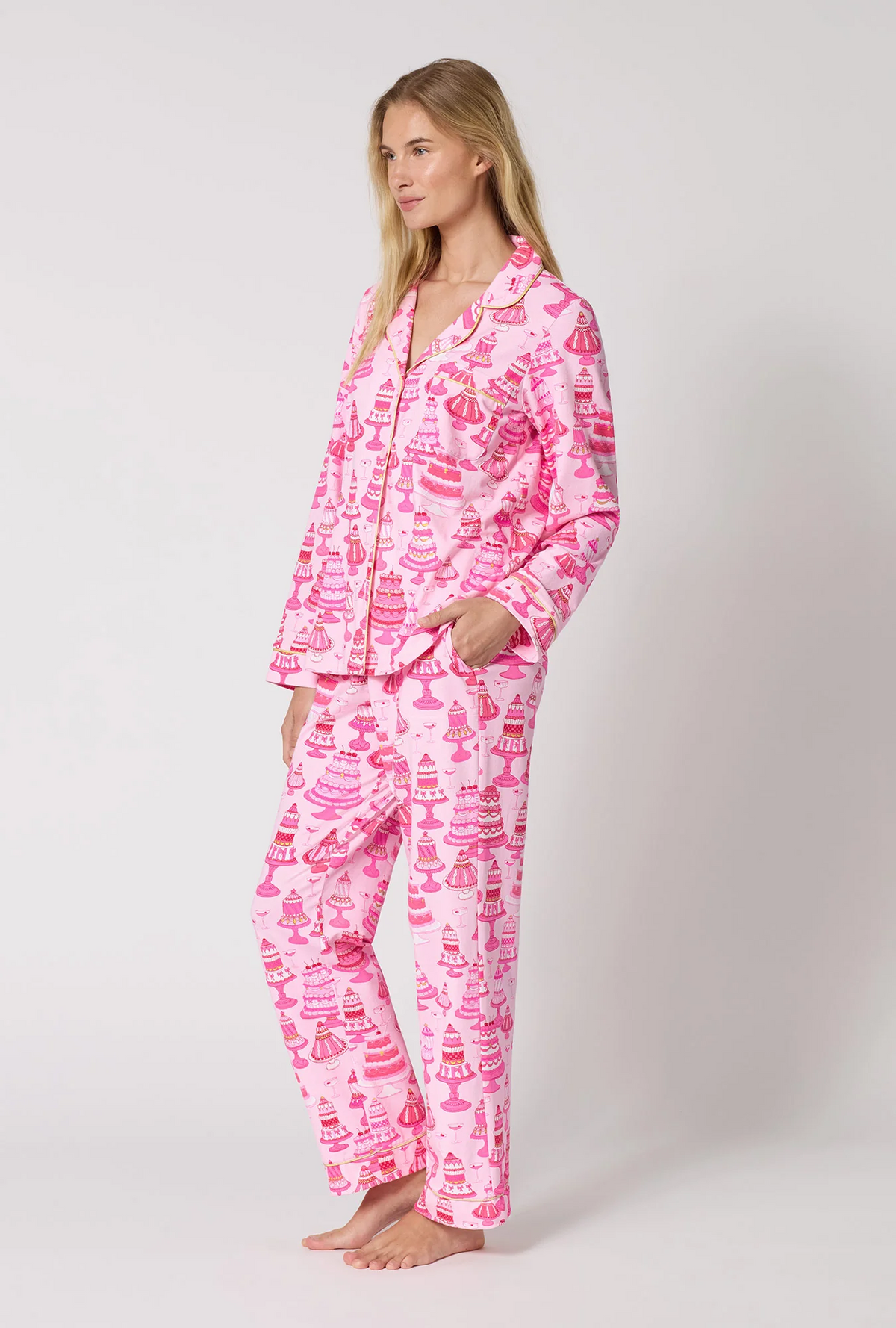 Bedhead Pink Cake Cotton Pyjamas