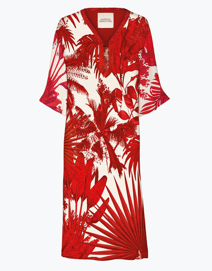 Maryan Mehlhorn Palmaria Kaftan - Creme Rouge