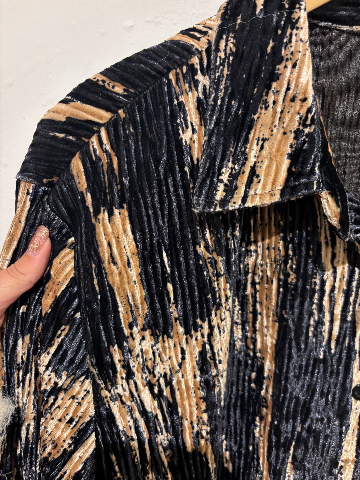 Malissa J Velvet Shirt Dress