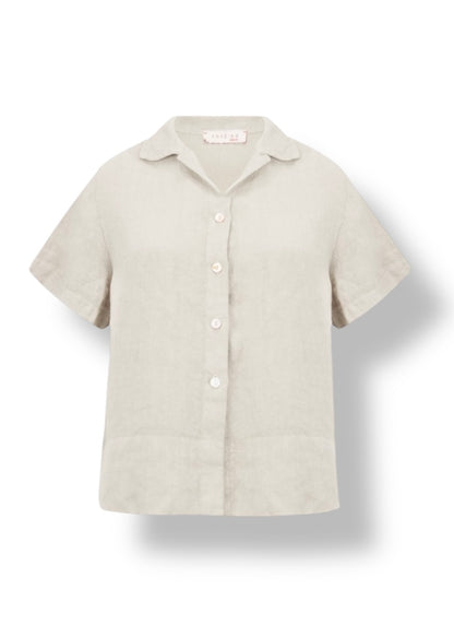 Amazing Woman Linen Shirt In Neutral