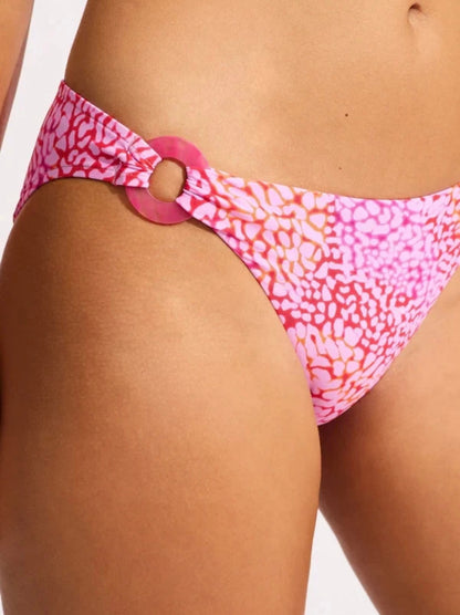 Seafolly SeaSkin Pink Print Bikini Set