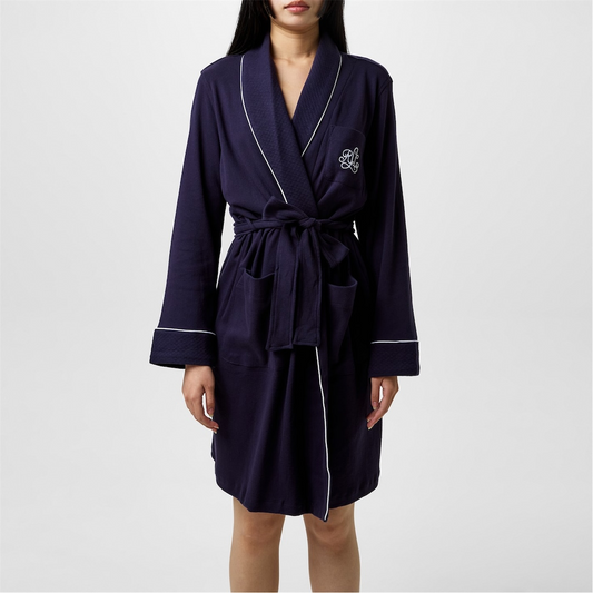 Lauren By Ralph Lauren Navy Robe