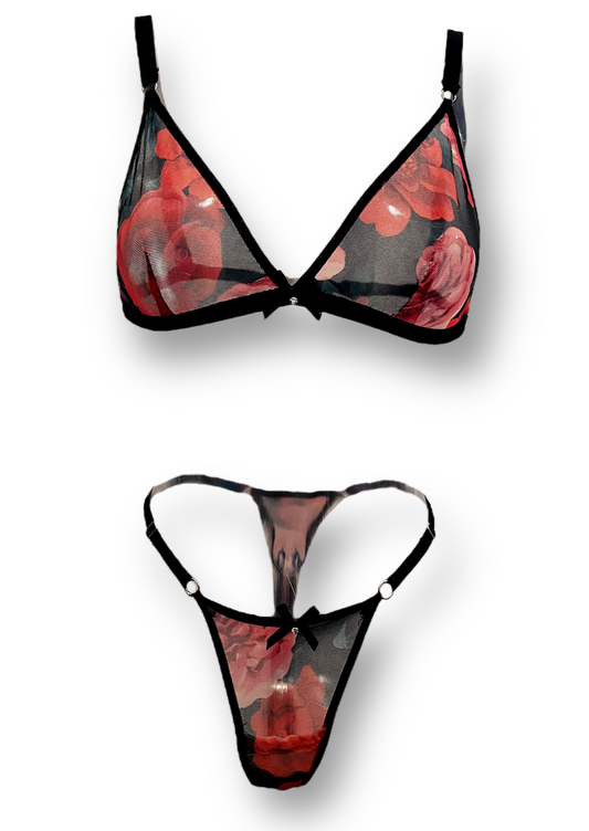 Rosie Floral Lingerie Set