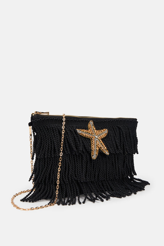 Sorena Greece Asterias Clutch In Black