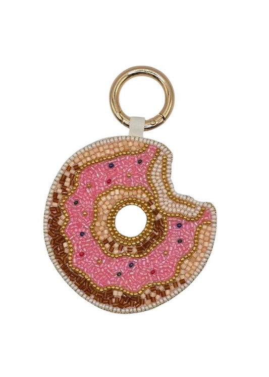 Doughnut Beaded Keyring
