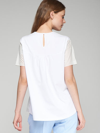 Vilagallo Pinapple Cut Out T-Shirt