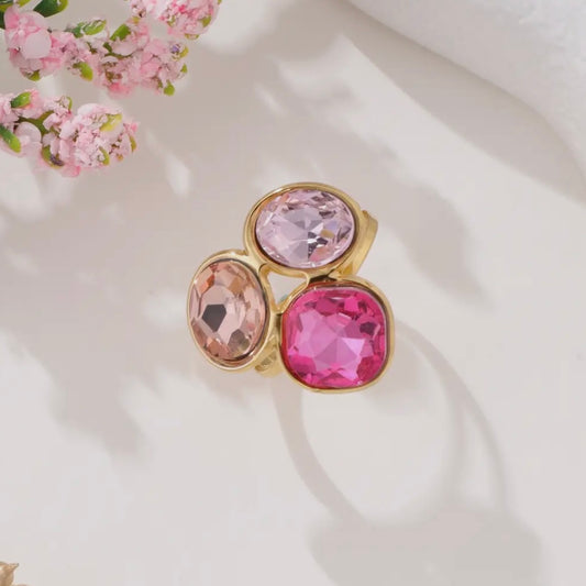 Naïma Pink Adjustable Ring