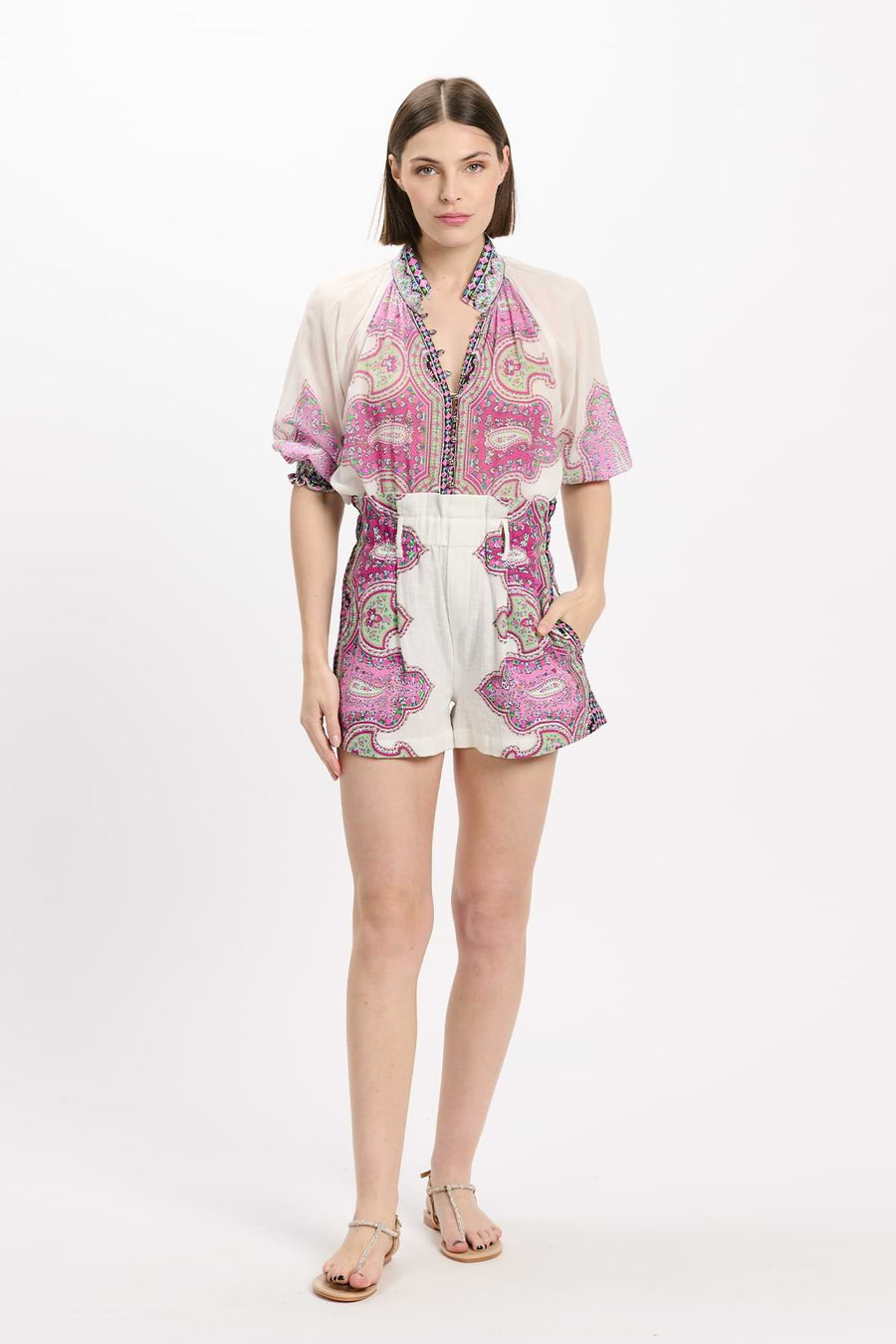 Miss June Noema High-Waisted Shorts