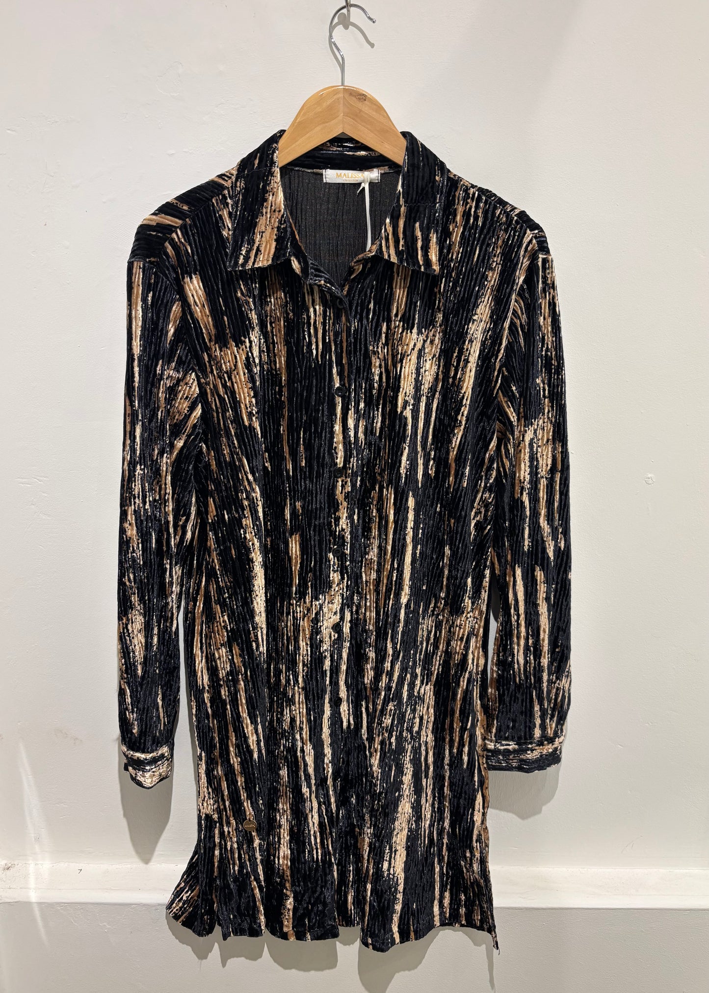 Malissa J Velvet Shirt Dress