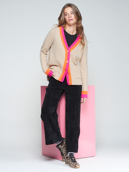Vilagallo Bold Stripe Cardigan