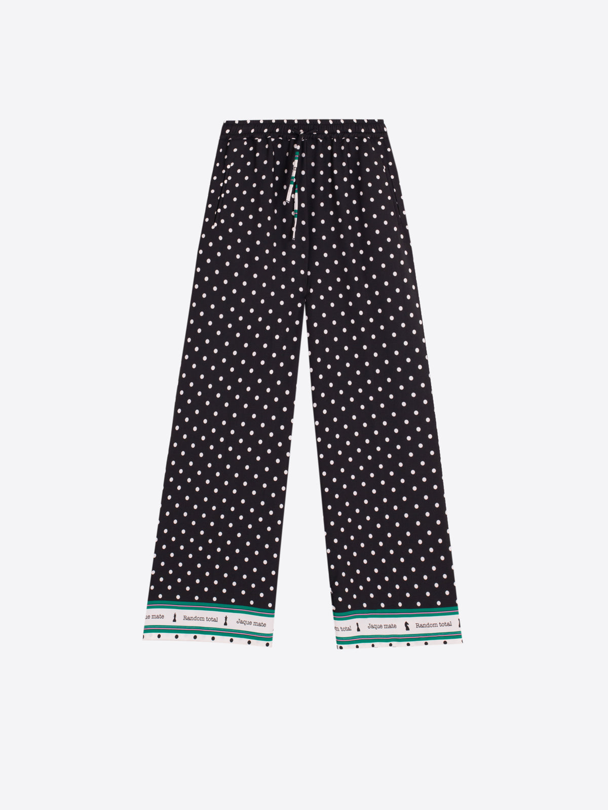 Vilagallo Black & White Polkadot Trousers