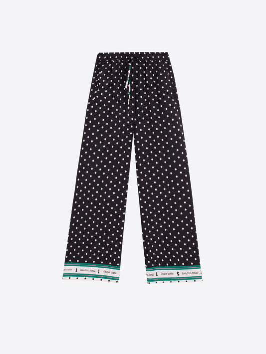 Vilagallo Black & White Polkadot Trousers