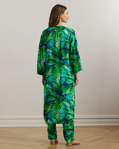 Ralph Lauren Palm Print Robe Cover-Up