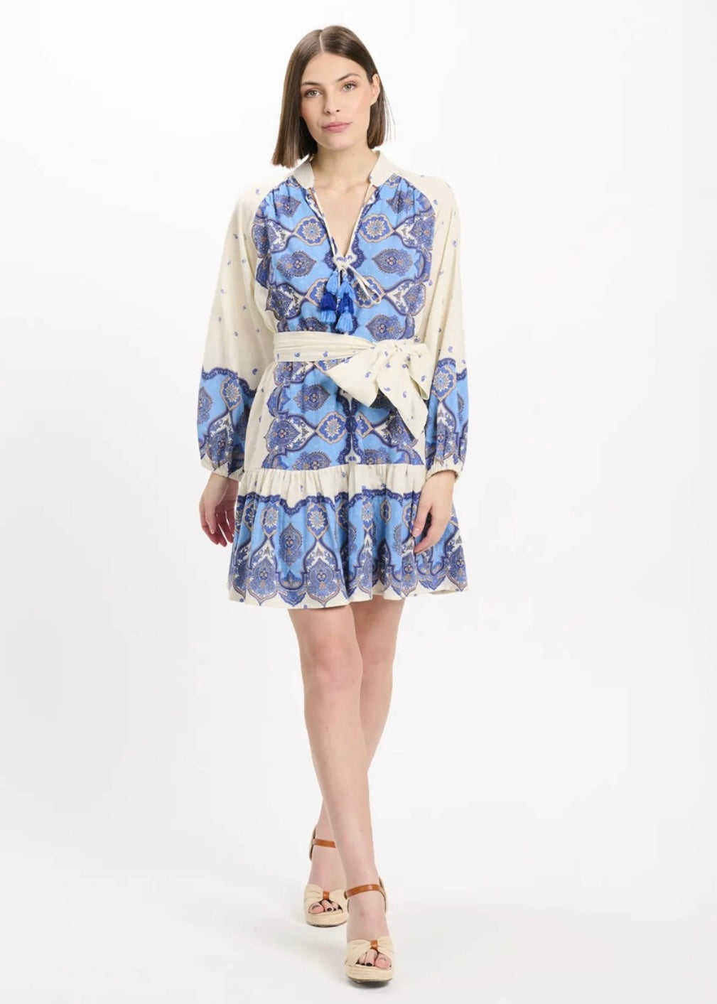 Miss June Danae Short Dress With Belt