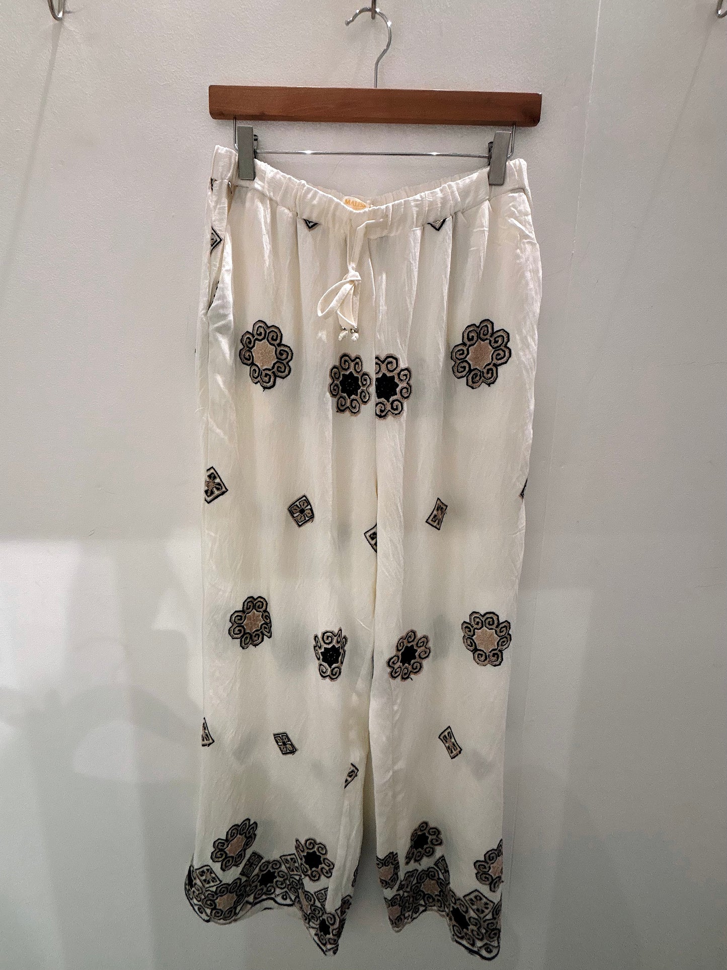 Embroidered Elasticated Trousers
