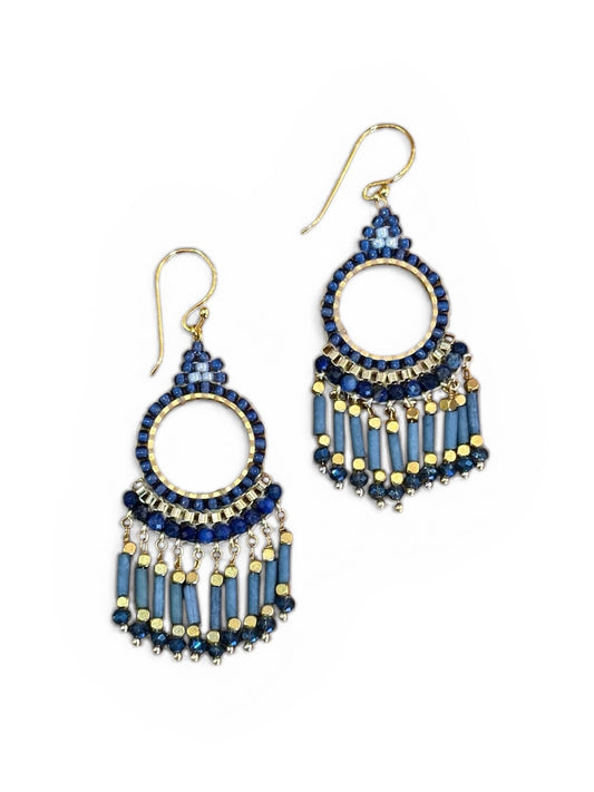 Handcrafted Gemstone & Crystal Earrings – 18K Gold-Plated 925 Silver Hooks