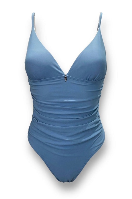 AW Saint-Tropez Ruched Swimsuit In Blue