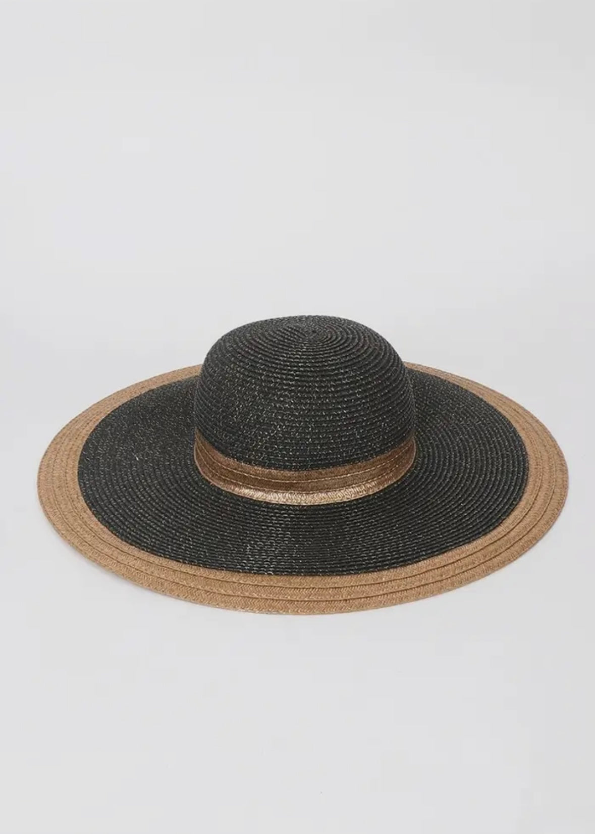 Black / Gold Sun Hat