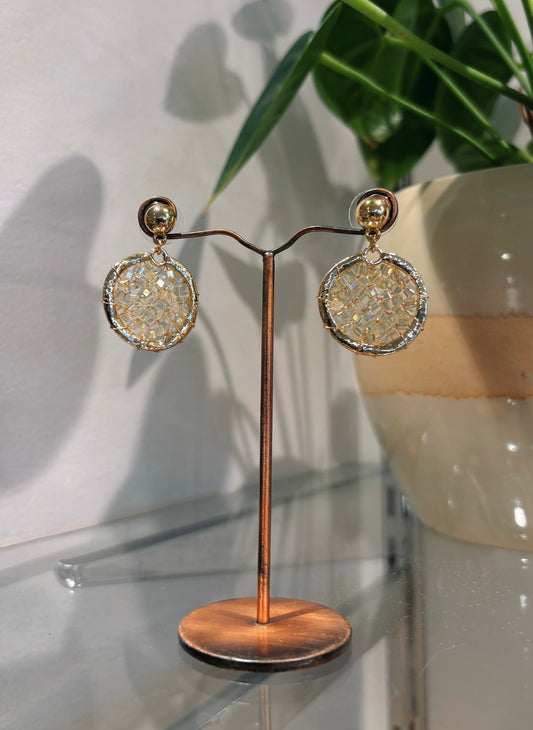 Circle Beaded Earrings