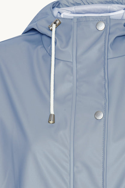ILSE JACOBSEN Raincoat In Grey/Blue