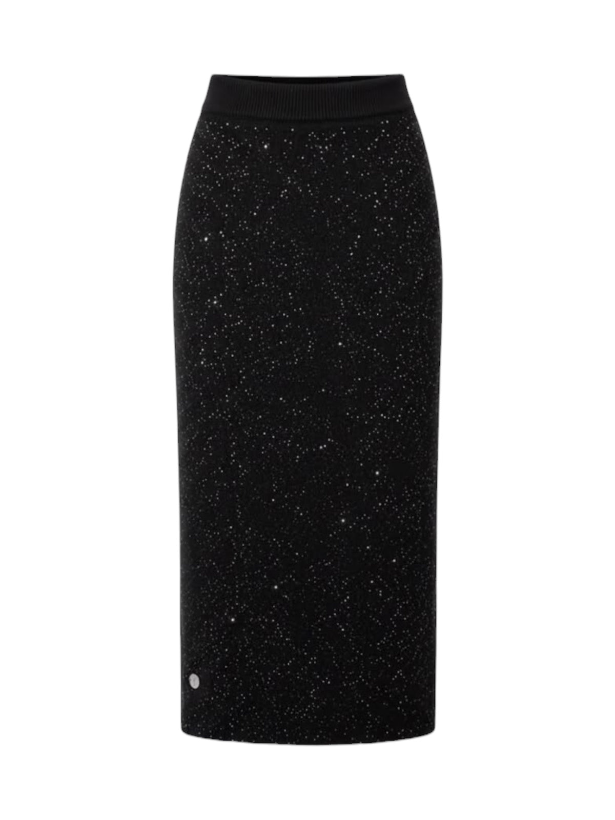 Malissa J Sparkly Knitted Skirt In Black