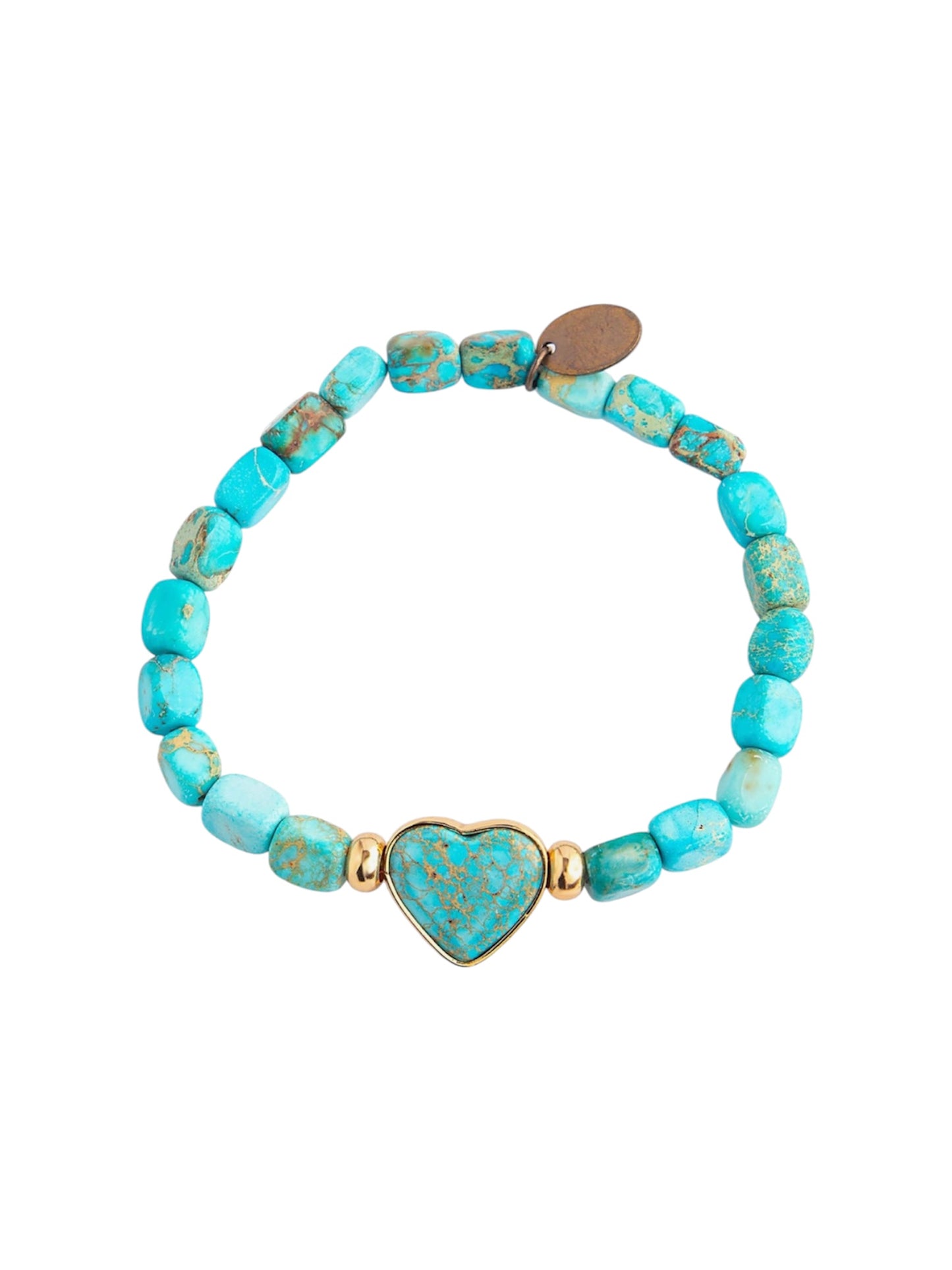 Wild Spirit Blue Jasper Heart Bracelet