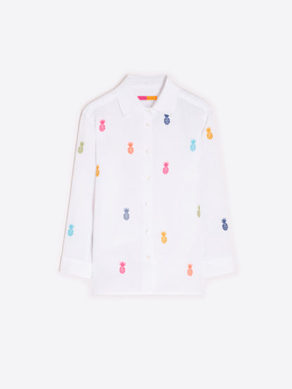 Vilagallo Linen Pinapple Shirt