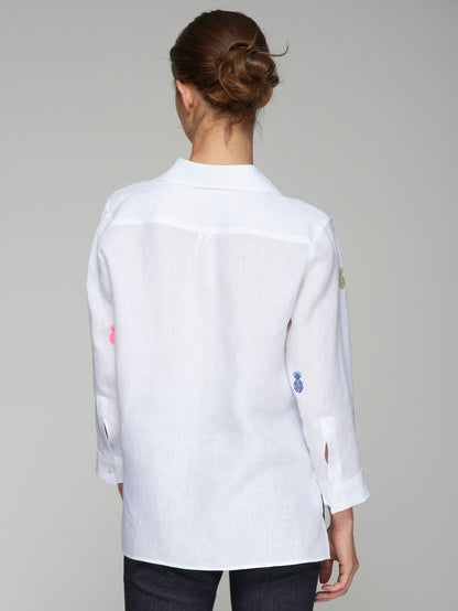 Vilagallo Linen Pinapple Shirt