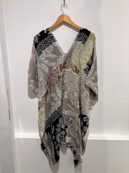 Malissa J Beach Cover Up Multi/ Metallic Thread