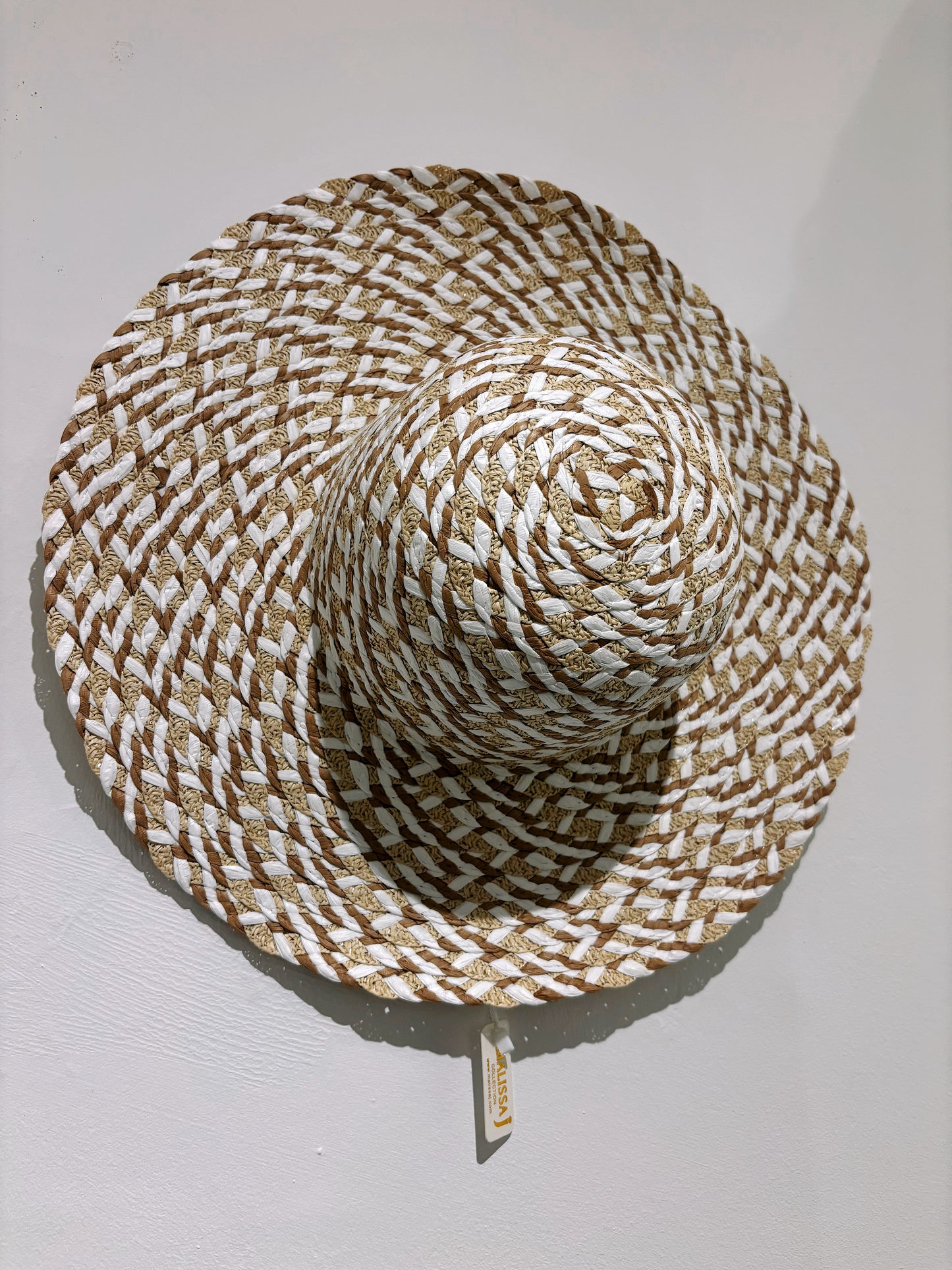 Malissa J Sun Hat With Woven/ Metallic