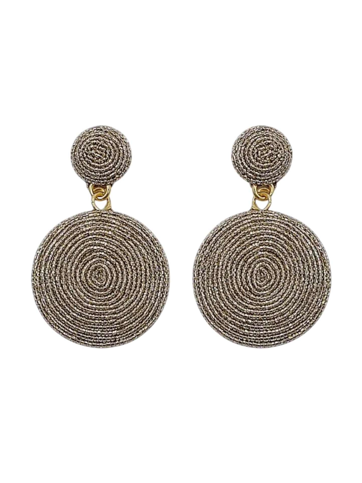 Nude Shimmer Drop Earrings