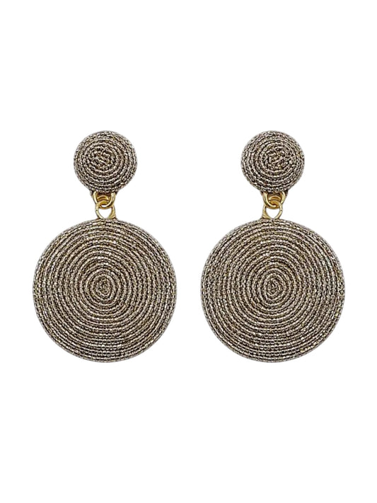 Nude Shimmer Drop Earrings