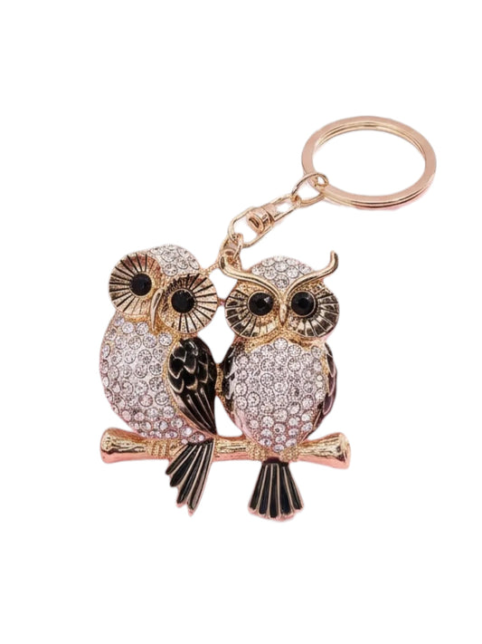 Crystal Owl Keyring