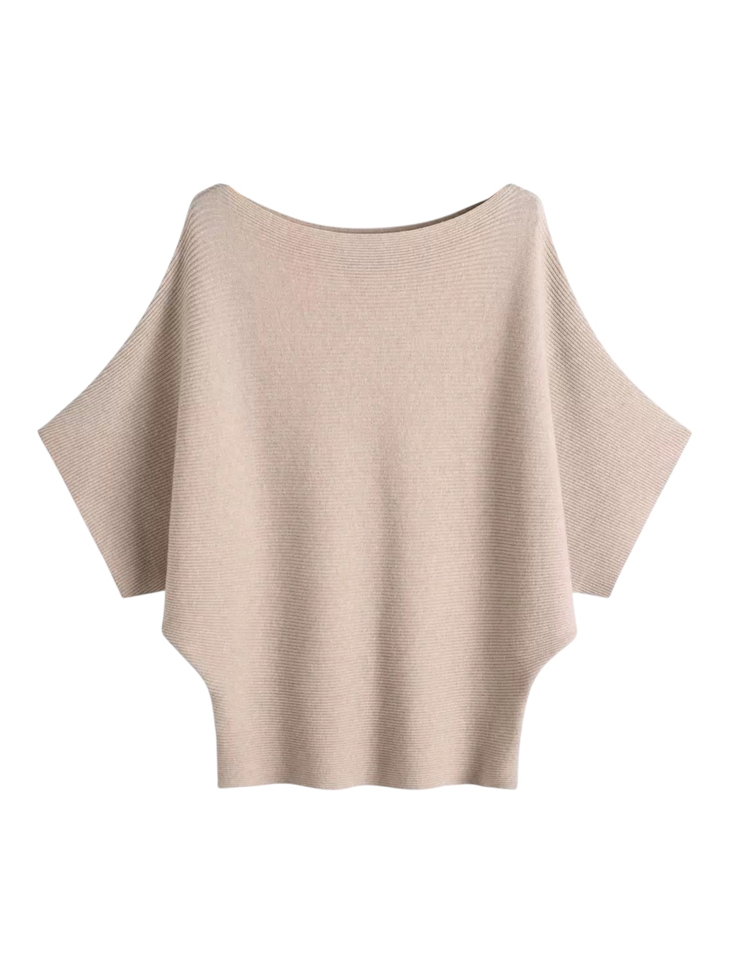 Off The Shoulder Jumper In Beige