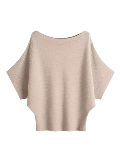 Off The Shoulder Jumper In Beige
