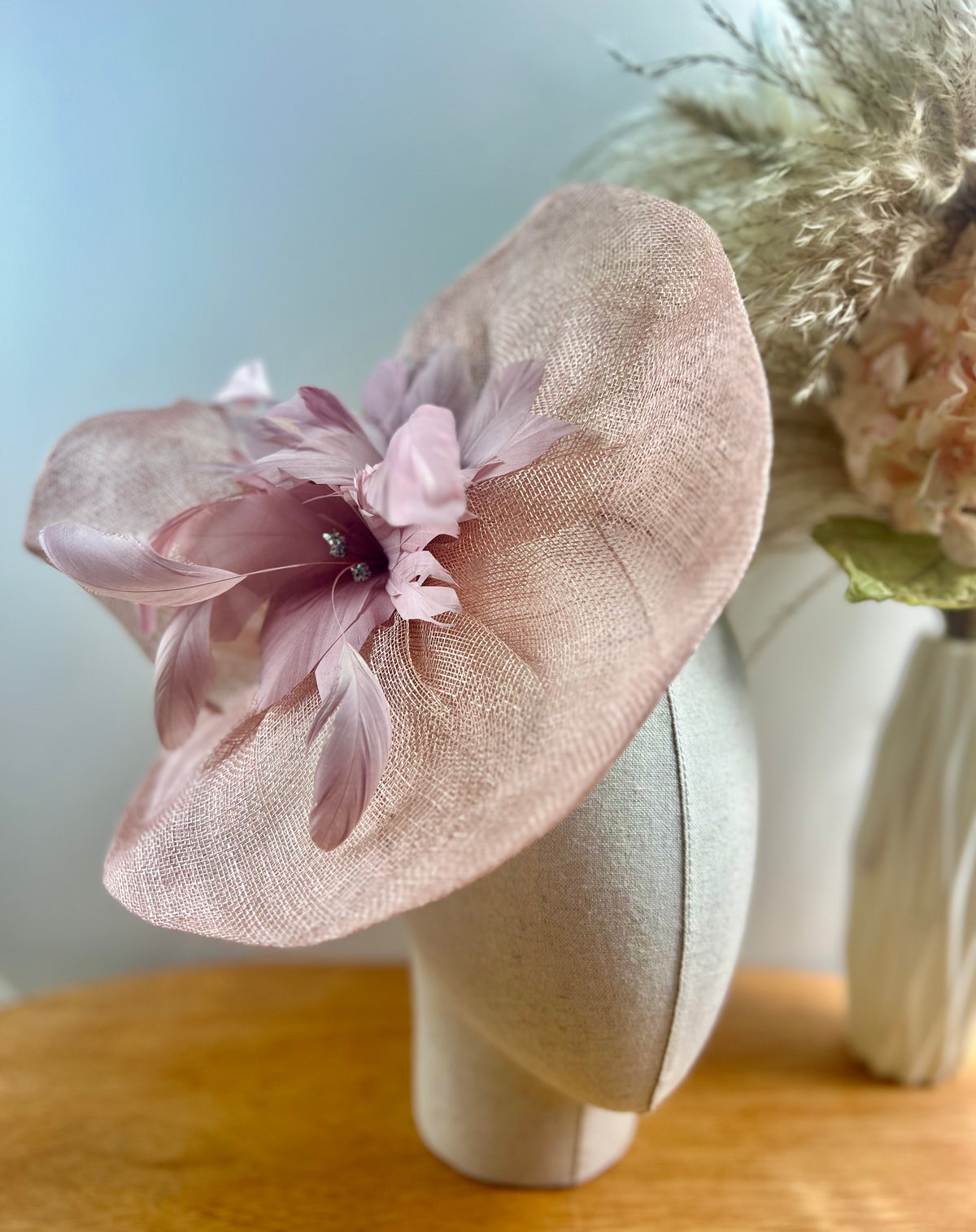 Dusky Pink Fascinator