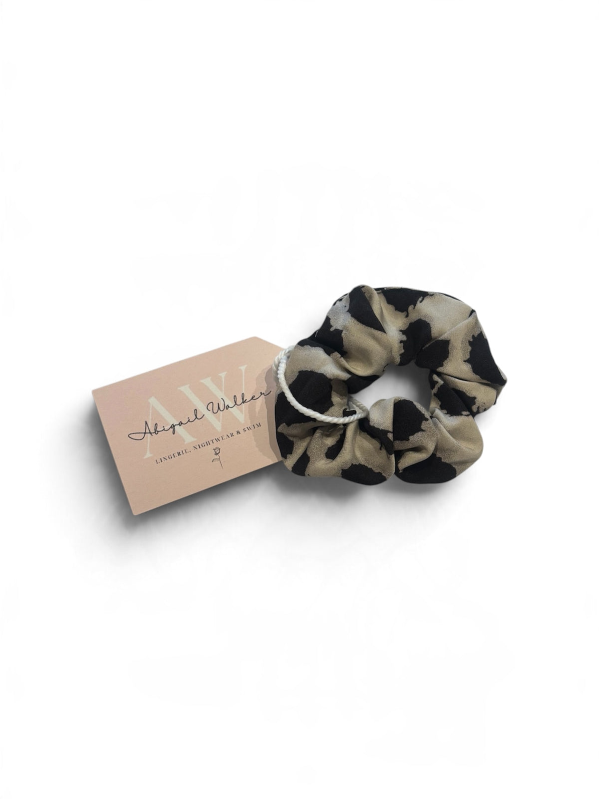 Big Leopard Print Hair Scrunchy