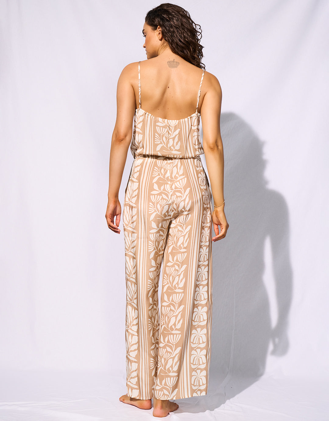 Watercult Coastal Bohemia Jumpsuit - Sand Cotton